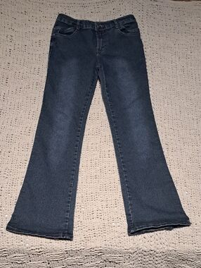 Women's Flared Jeans in Dark Blue - Classic Everyday Style